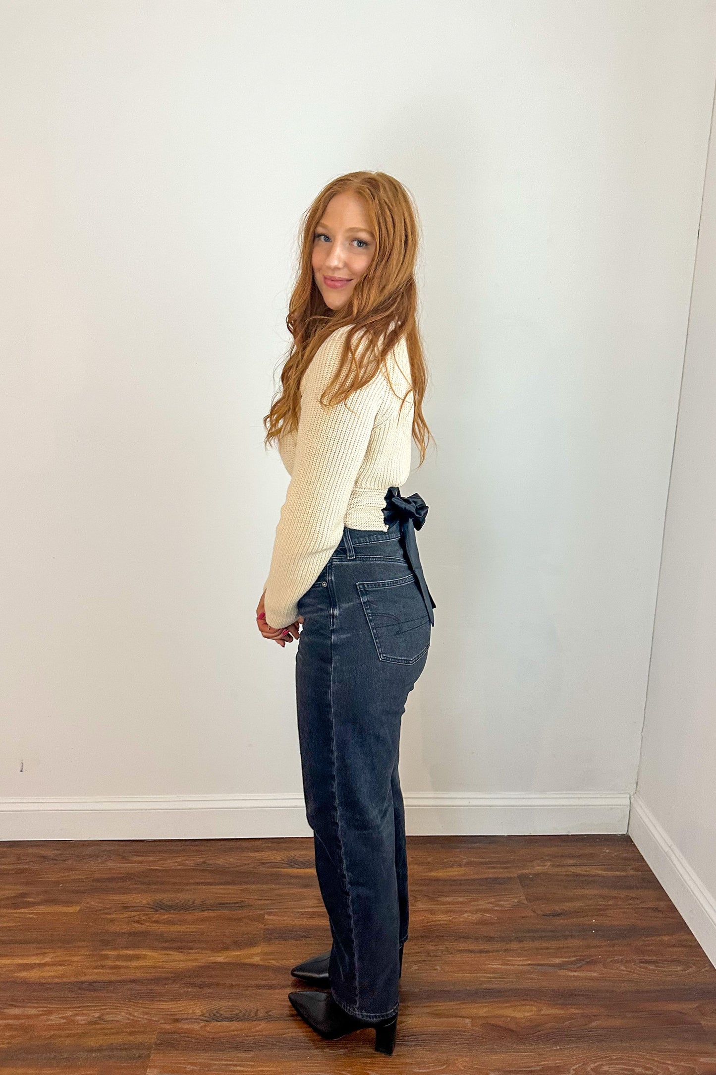 Midnight Bow Sweater