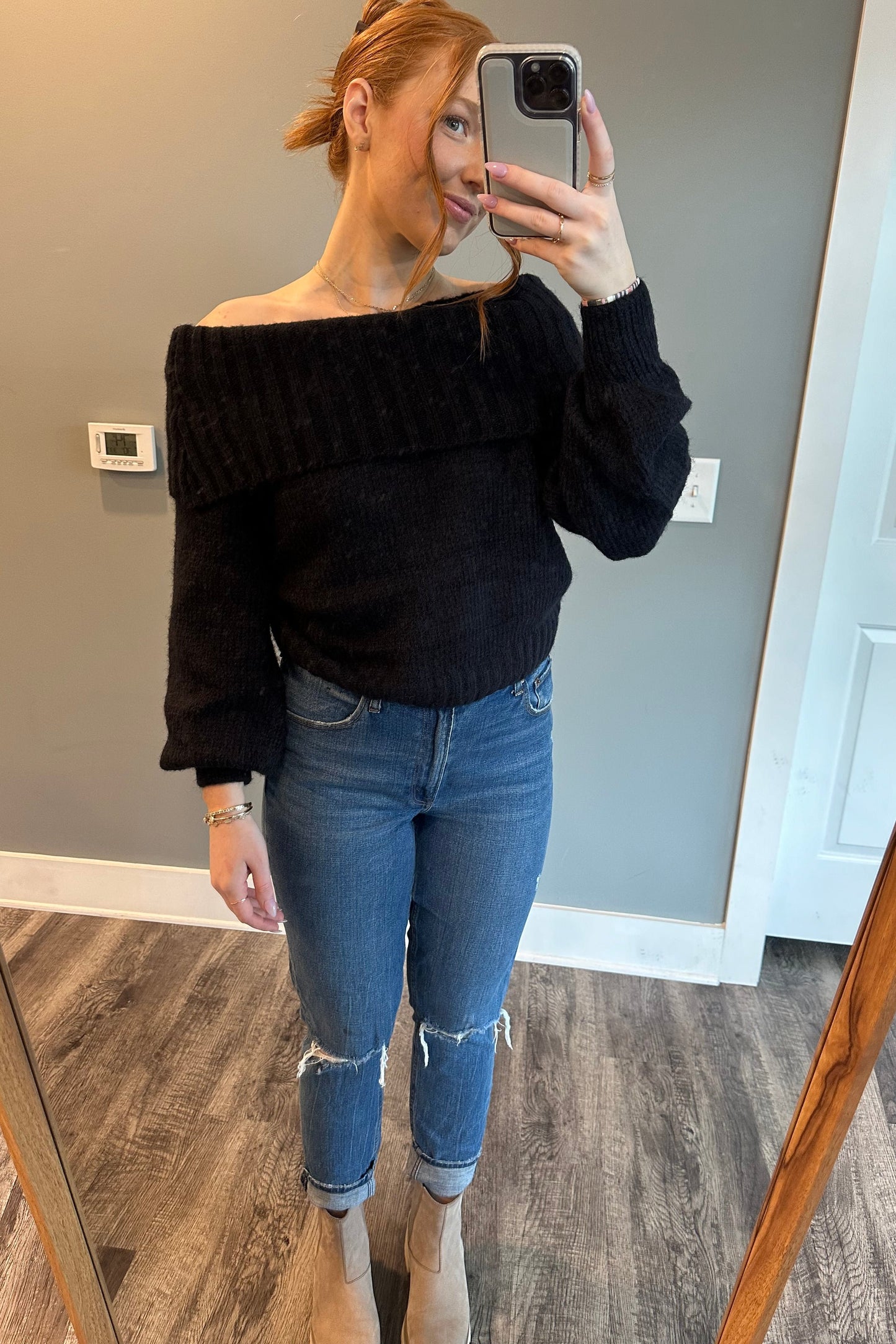 Mia Off-Shoulder Sweater