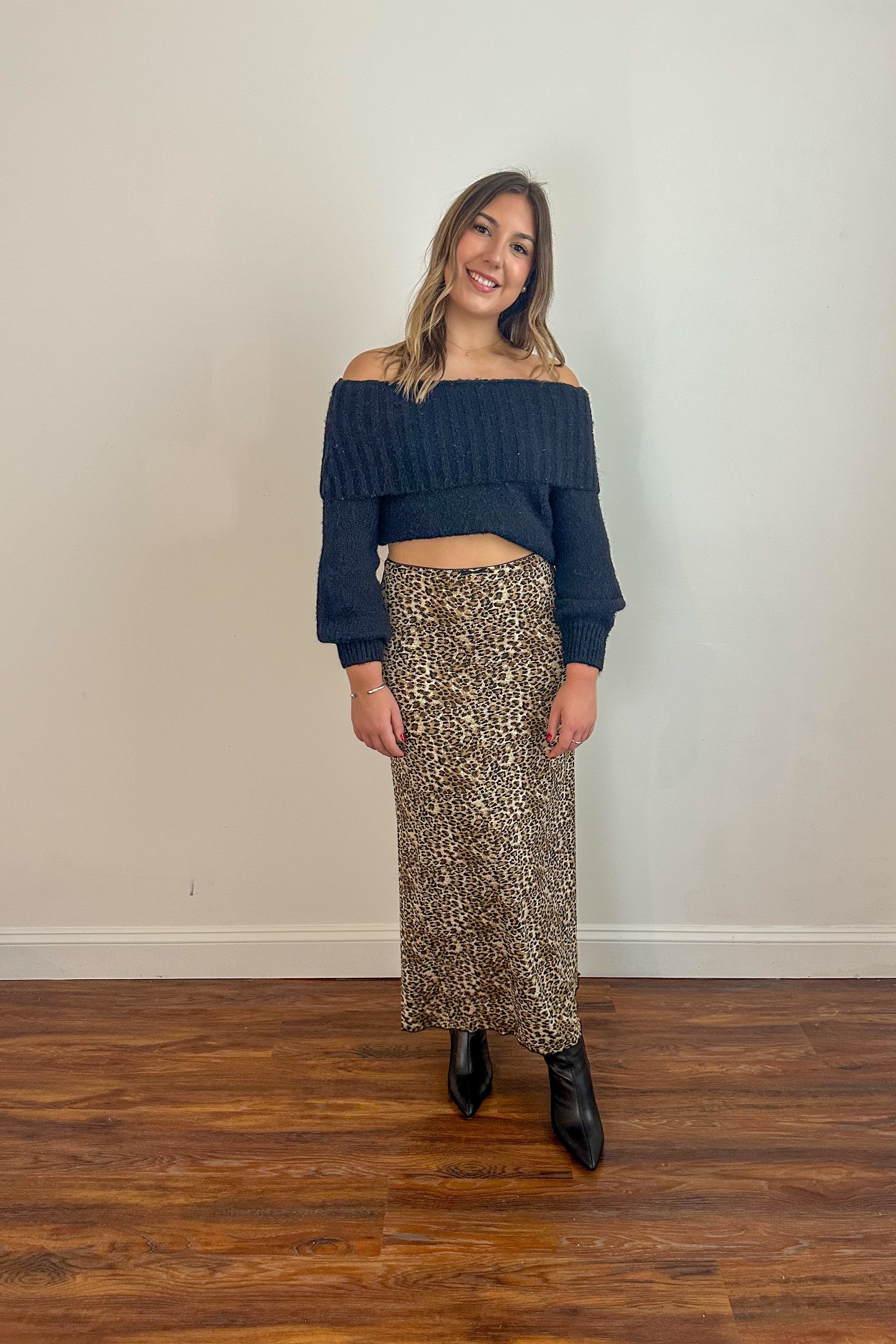 Leopard Maxi Skirt