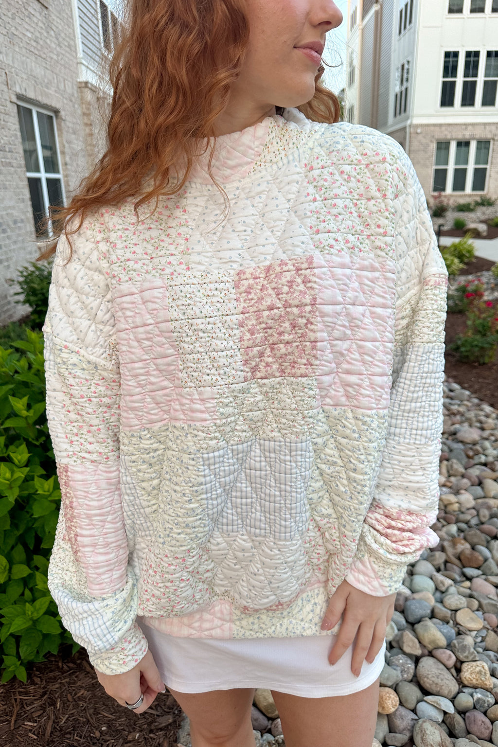 Floral Dreams Mockneck Sweatshirt