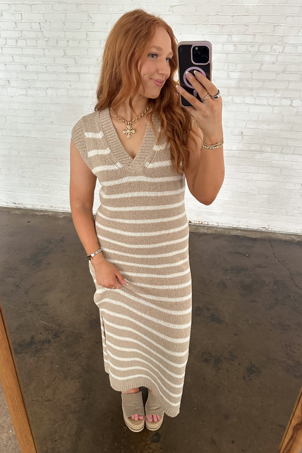 Cove Striped Maxi Dress