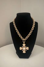 Pearl Cross Necklace