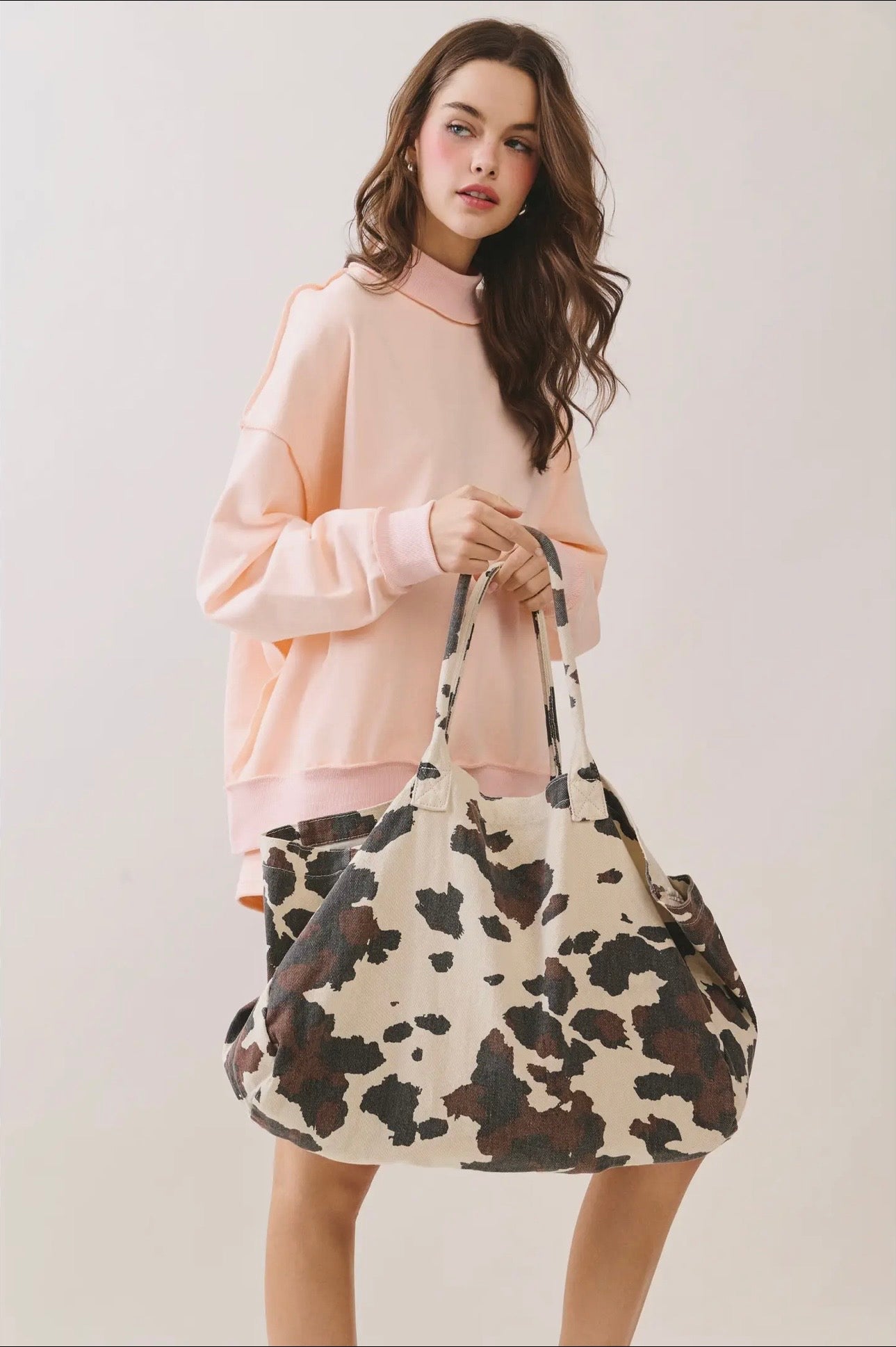 Cow Print Tote