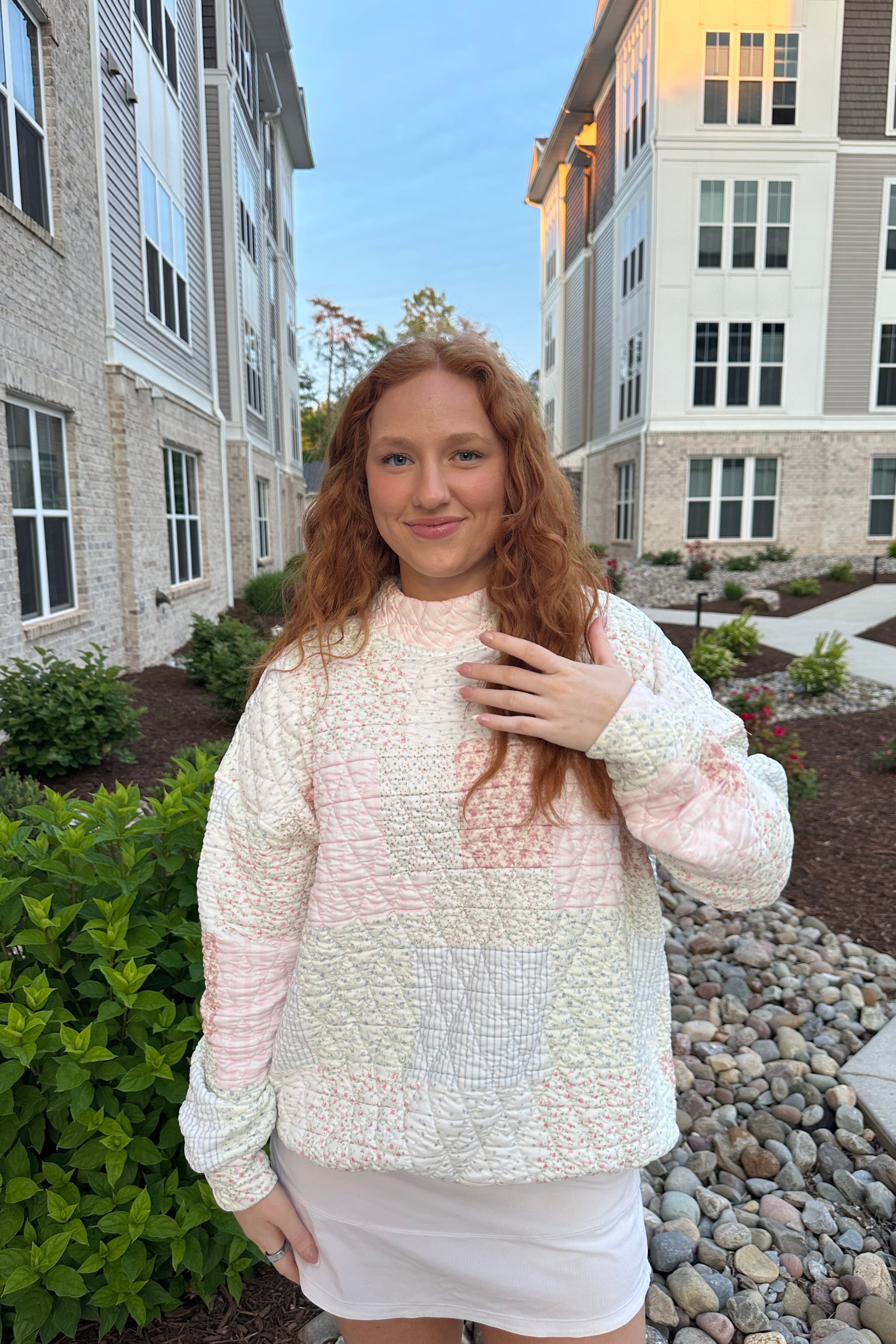 Floral Dreams Mockneck Sweatshirt