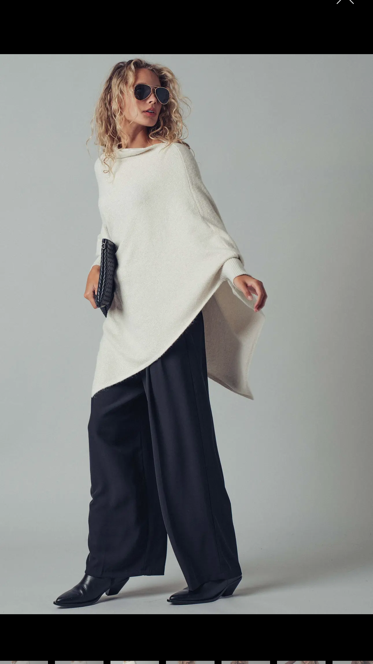 Shimmer Asymmetric Poncho