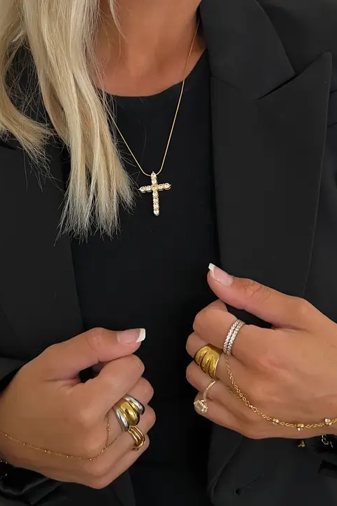 Large Cross Necklace