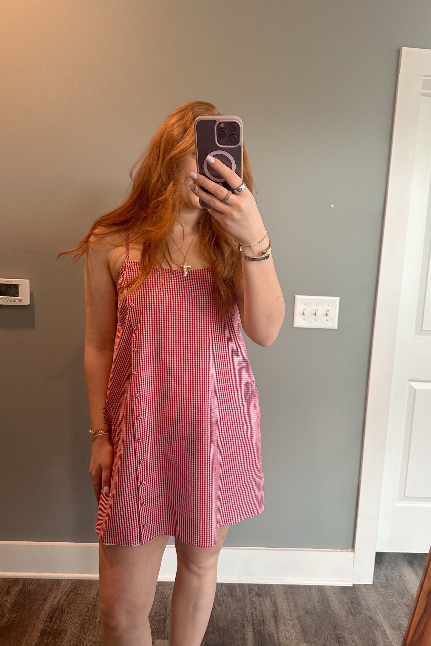 Red Gingham Dress