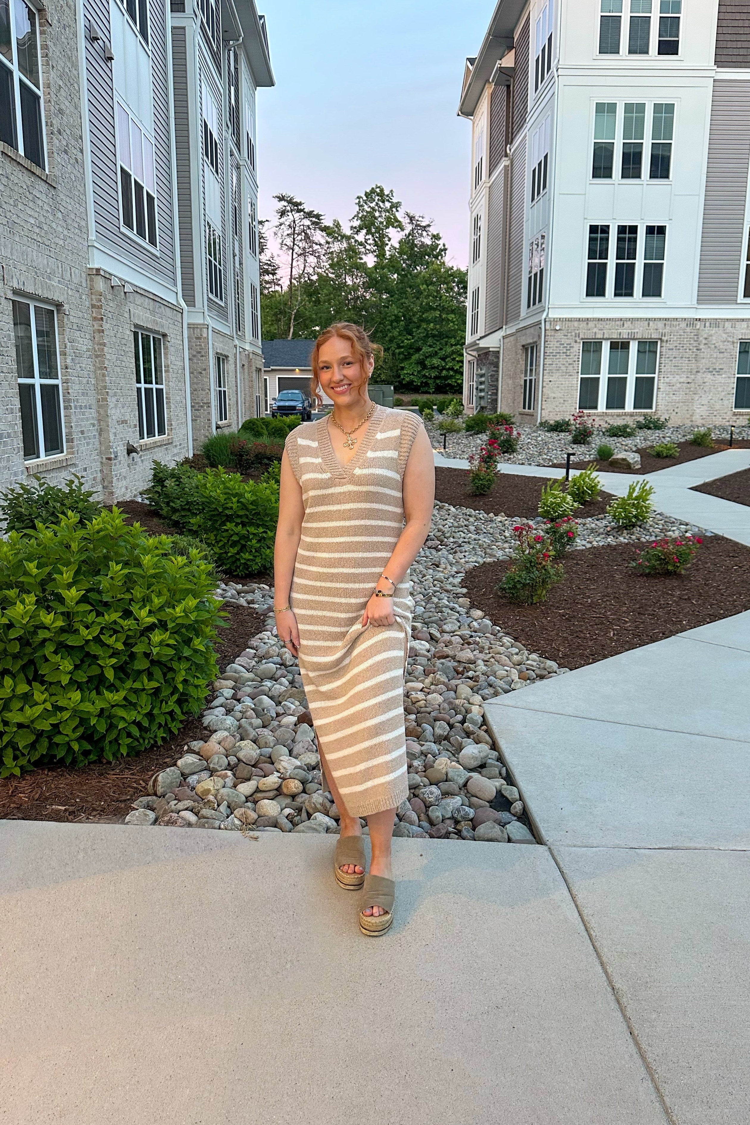 Cove Striped Maxi Dress