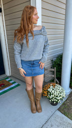 Klein Off Shoulder Sweater