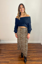 Leopard Maxi Skirt