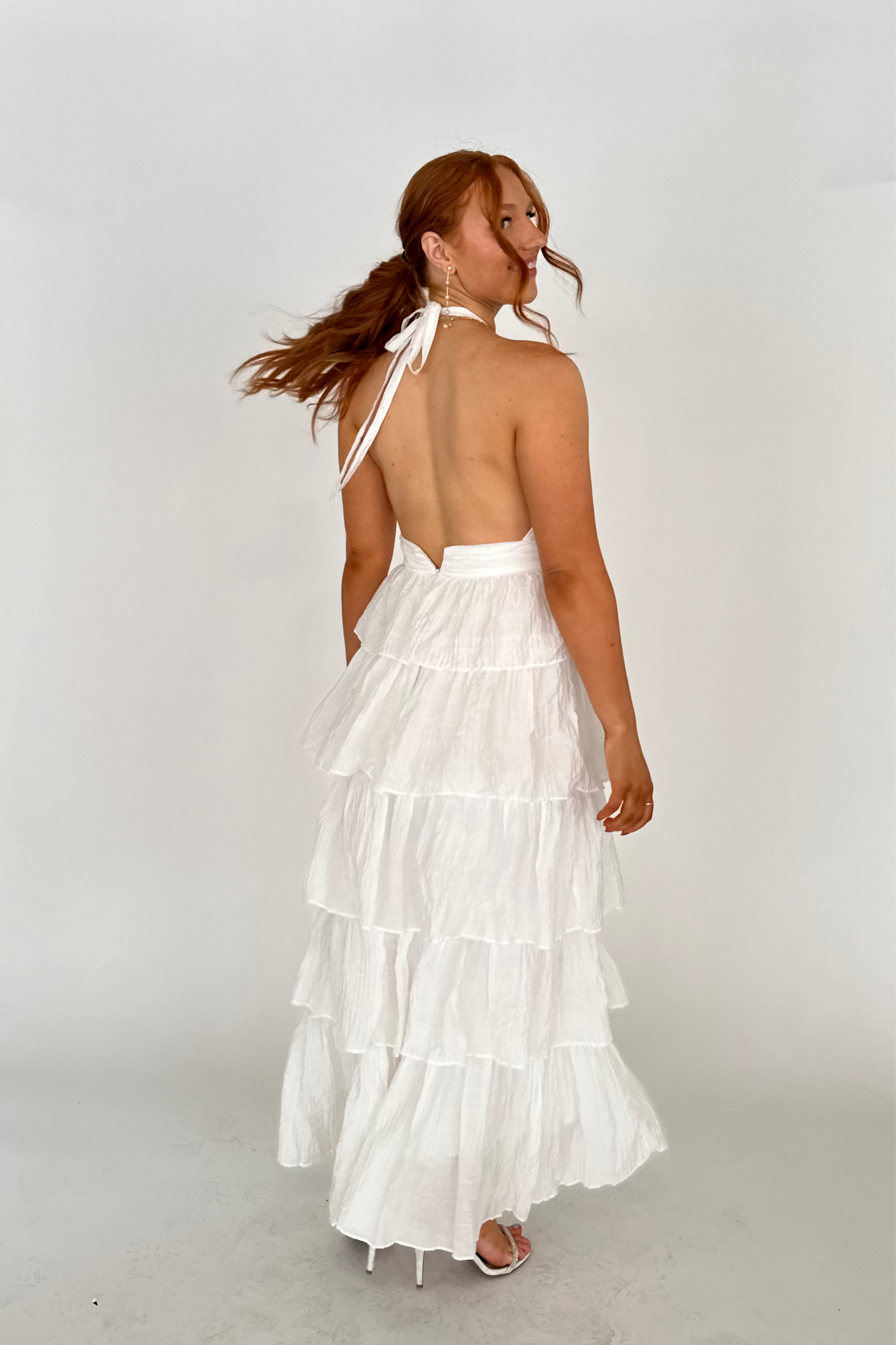 Avery Ruffle Maxi Dress