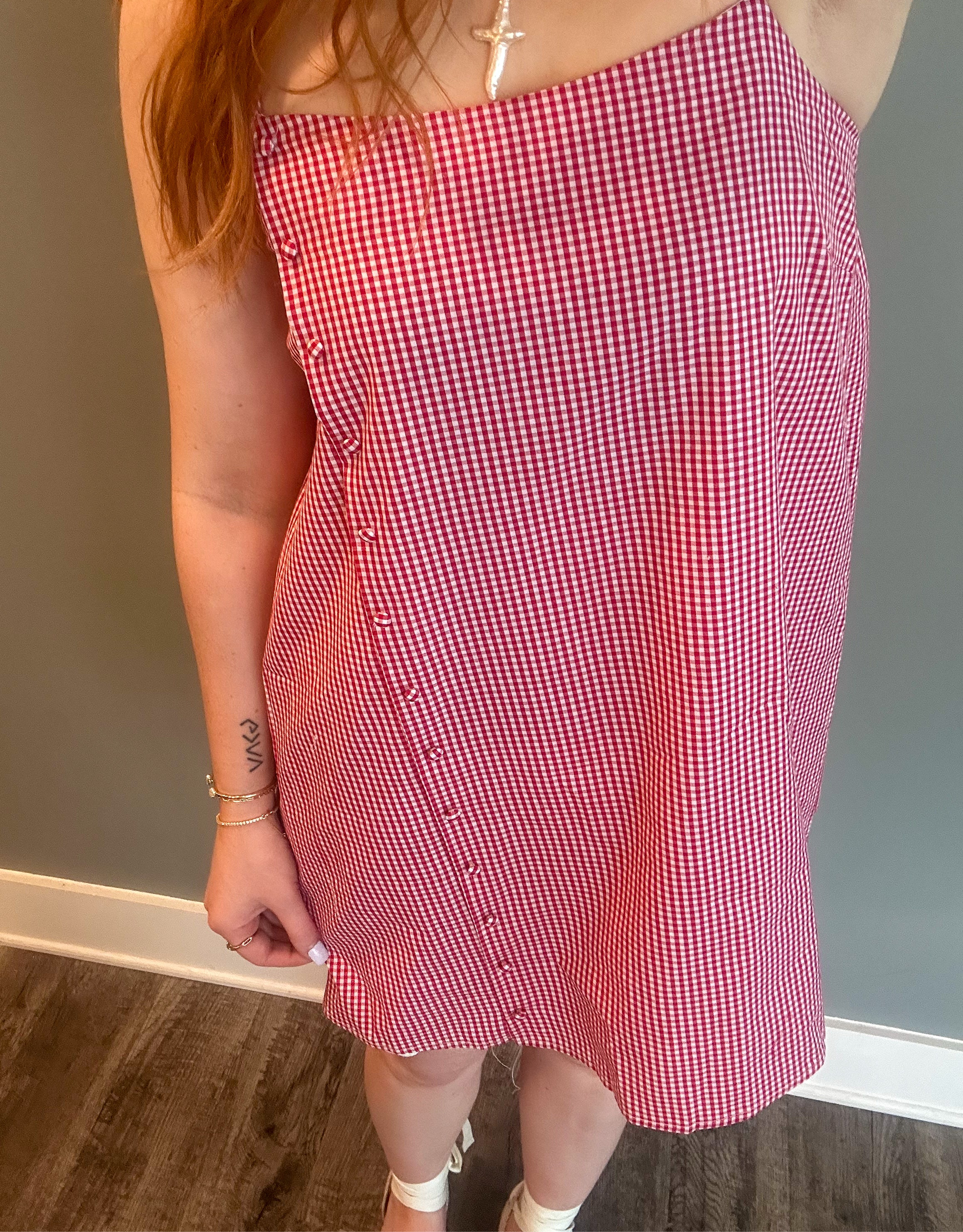 Red Gingham Dress