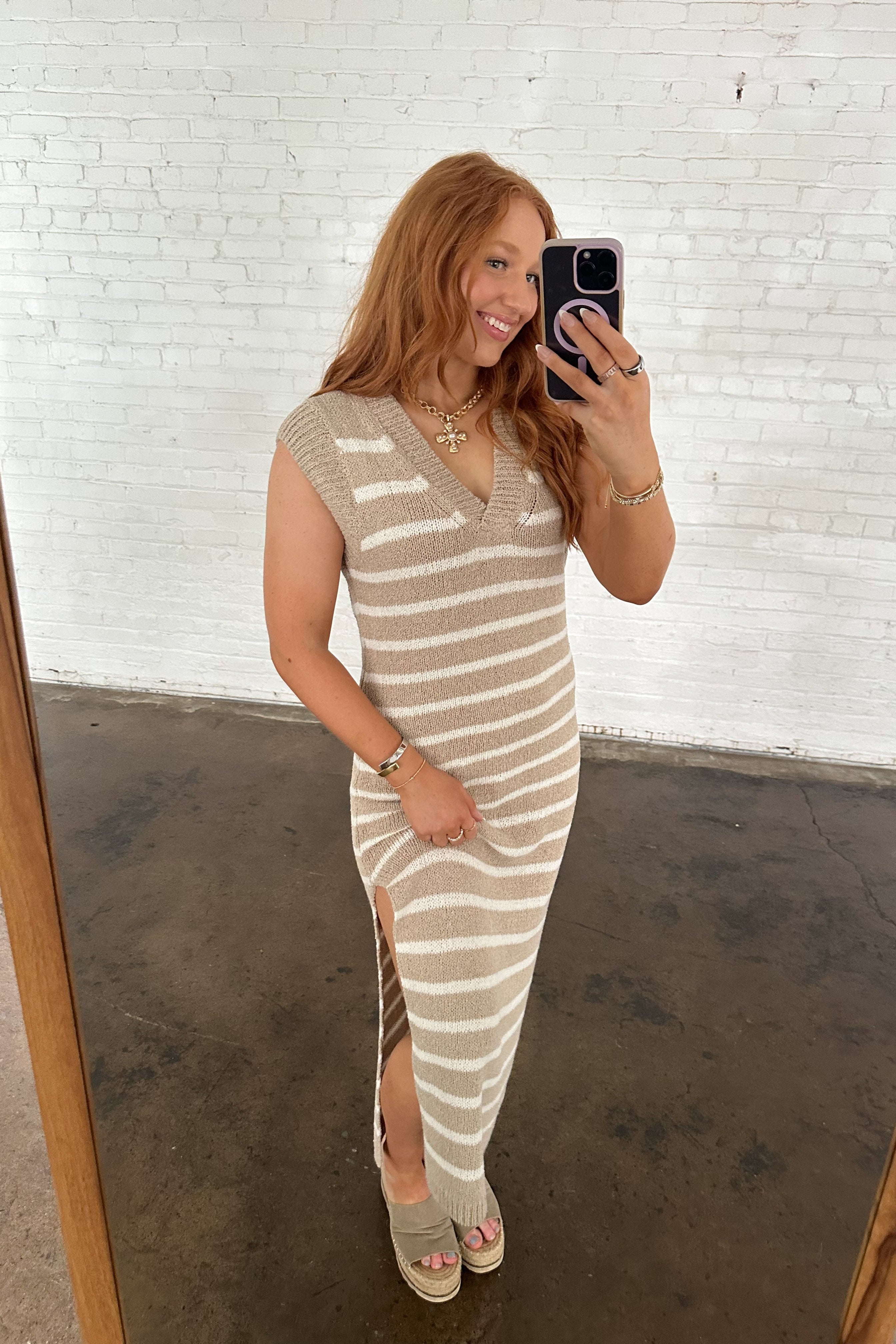 Cove Striped Maxi Dress