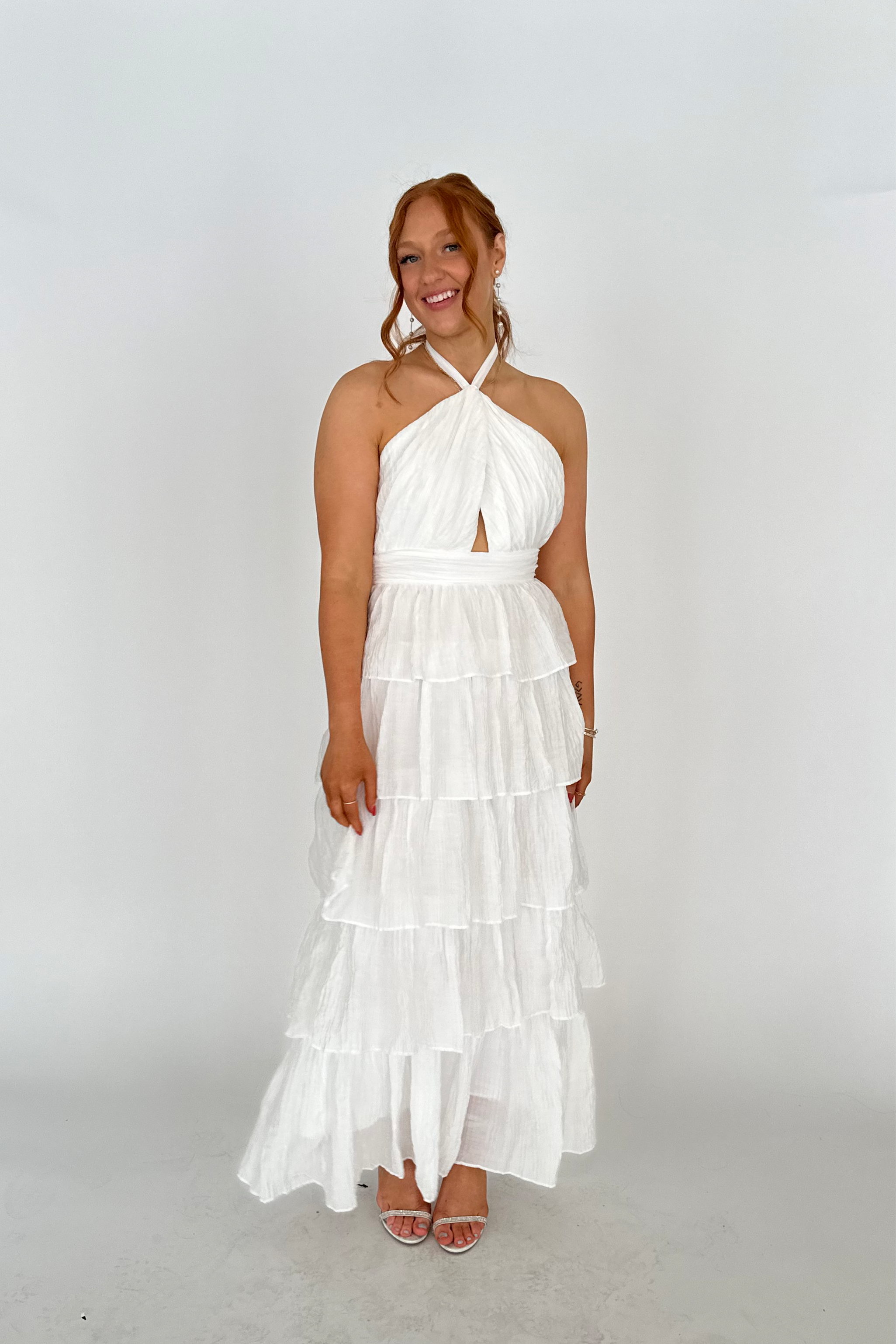 Avery Ruffle Maxi Dress