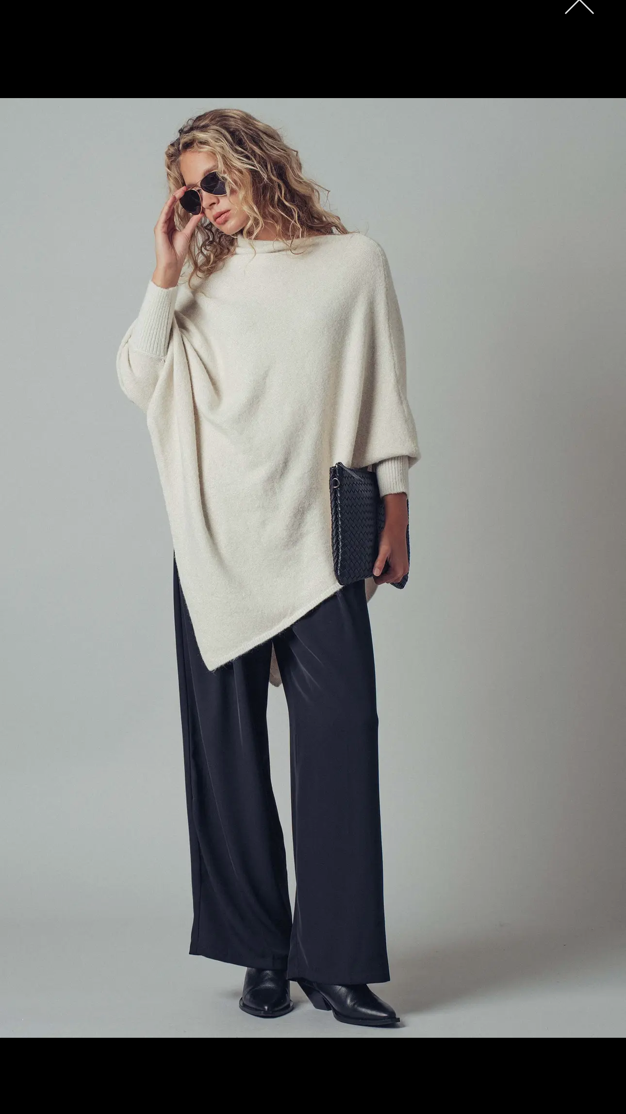 Shimmer Asymmetric Poncho