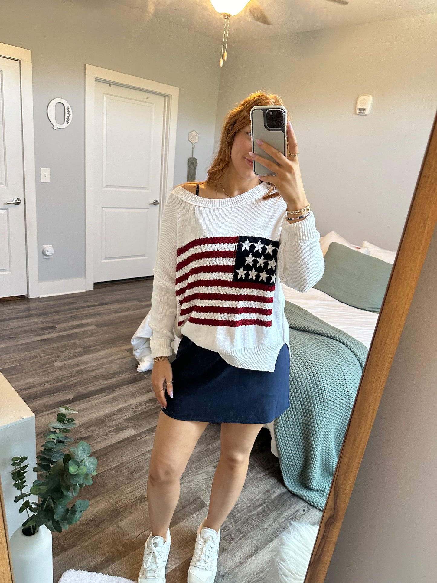 American Flag Knit Sweater